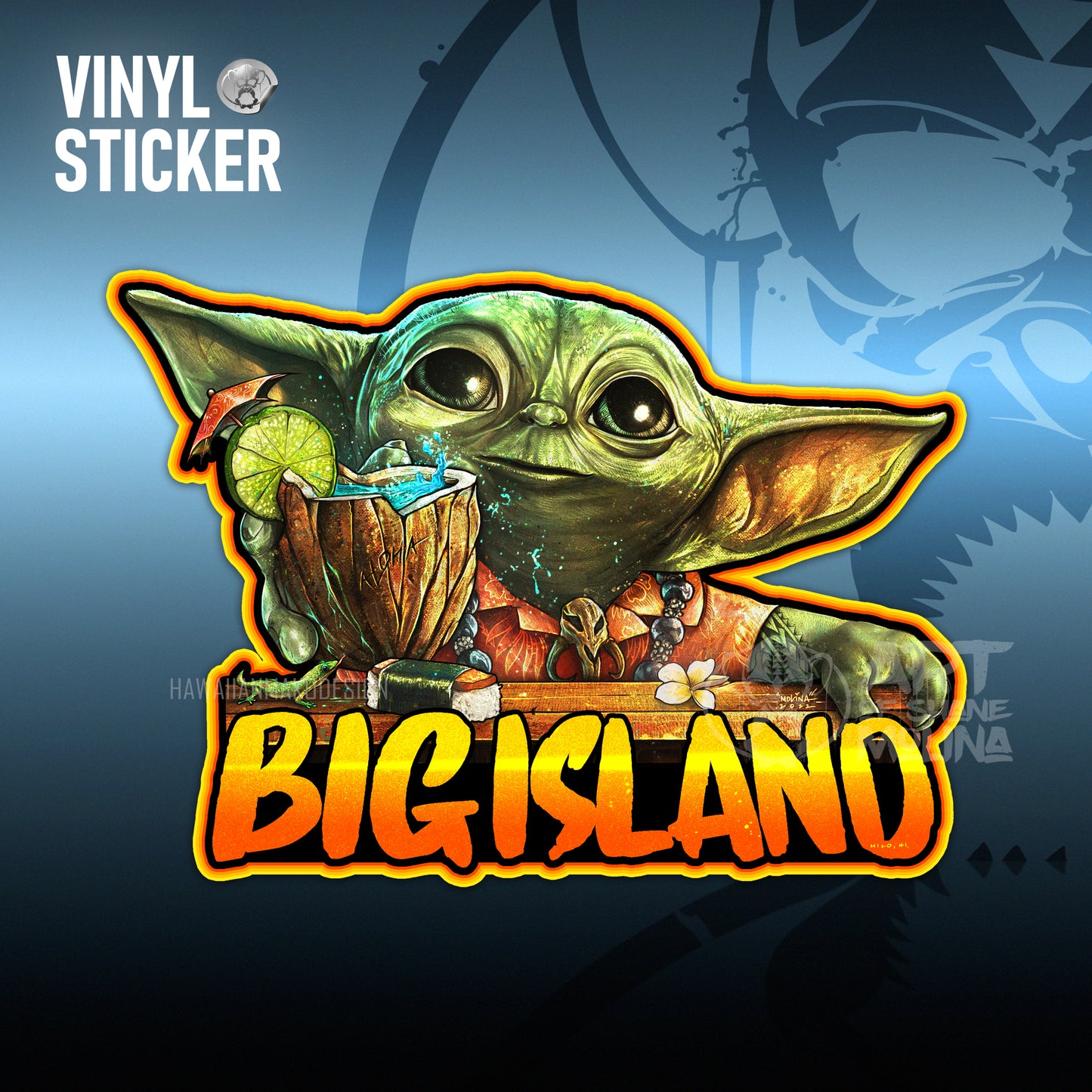 VINYL STICKER - BIG ISLAND TIKI