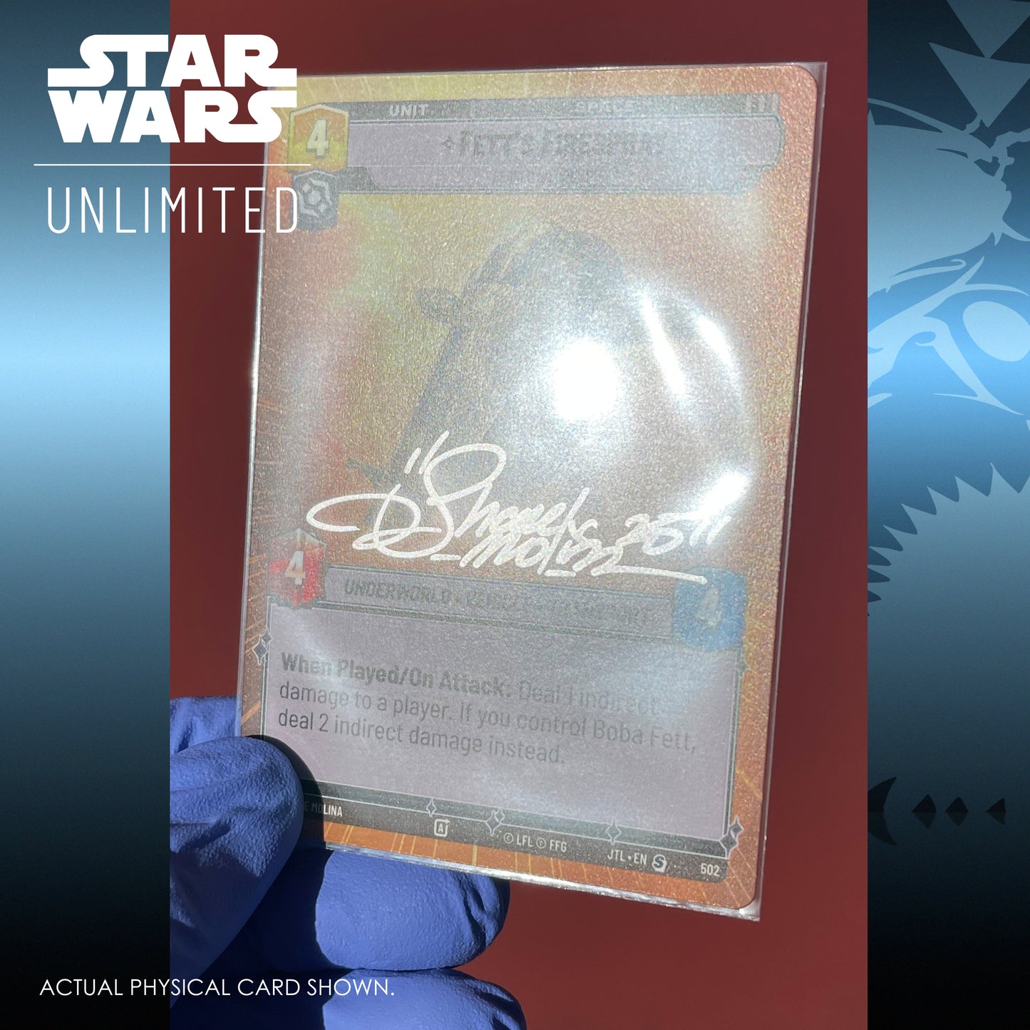 FETT'S FIRESPRAY - HYPERSPACE CARD