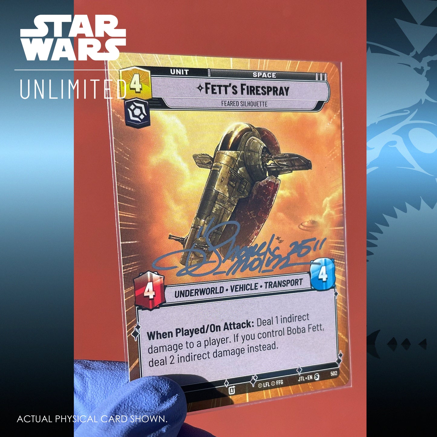 FETT'S FIRESPRAY - HYPERSPACE CARD