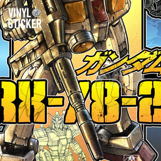 VINYL STICKER - RX-78 ACTION