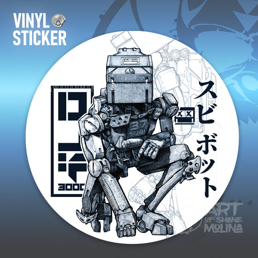 VINYL STICKER - SUBIBOT H3K CIRCLE