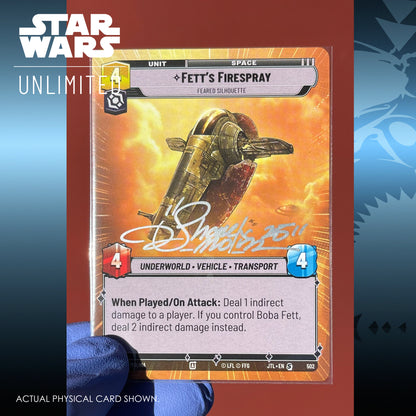 FETT'S FIRESPRAY - HYPERSPACE CARD